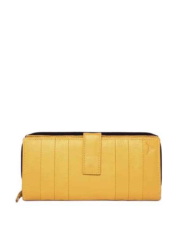 Hidekraft Women Yellow Wallet