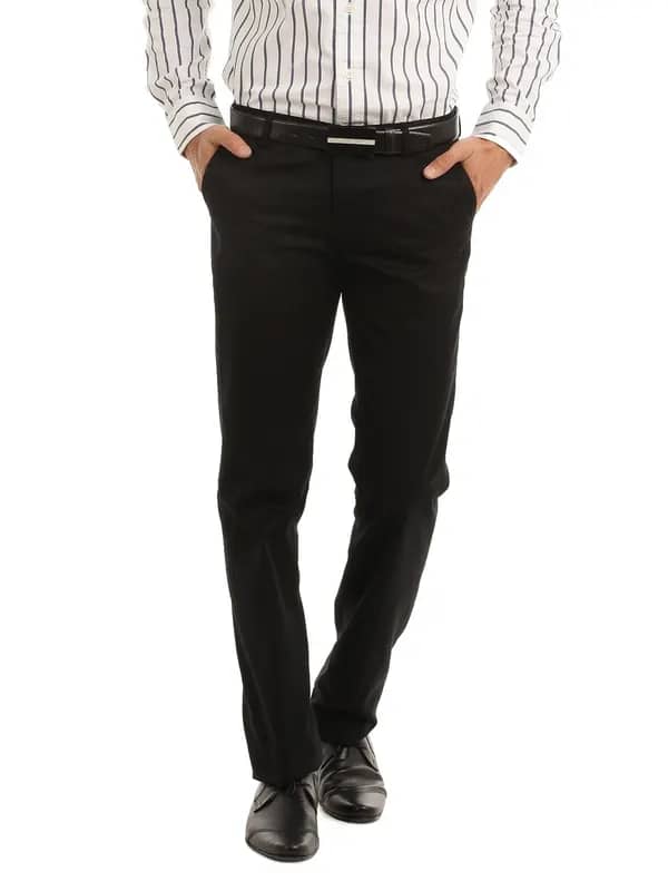 Indian Terrain Men Black Trousers
