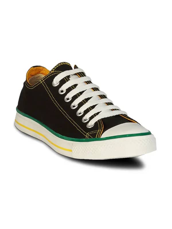 Converse Unisex Rolldown Black Yellow Canvas Shoe