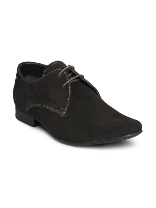 Red Tape Men Brown Leather Shoes