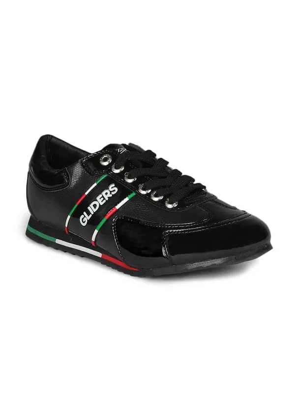 Gliders Men Black Shoes
