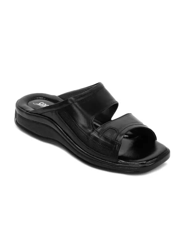 Coolers Men Black Sandals
