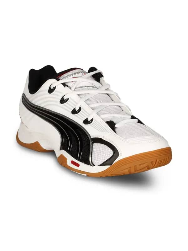 Puma Men's Vibrant White Black Red Shoe