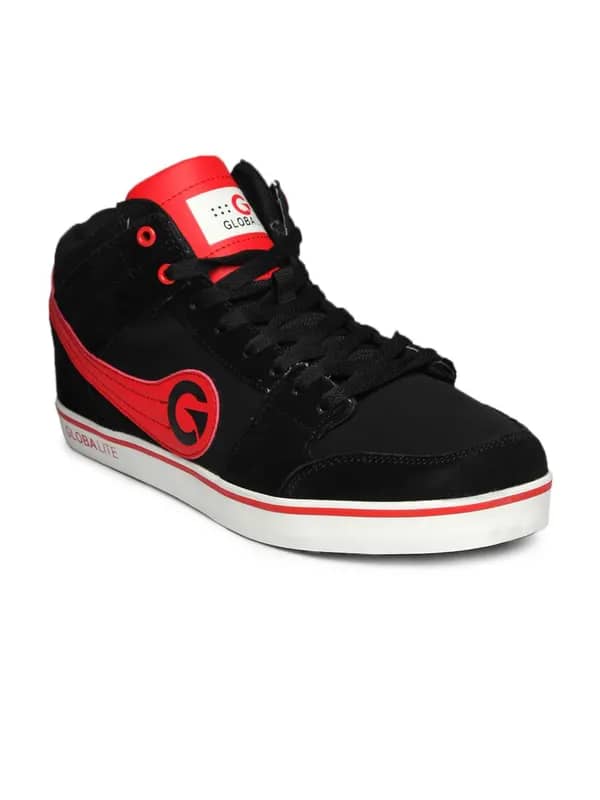 Globalite Men Black Skid Shoes