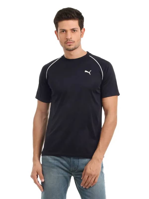 Puma Men Navy Blue T-shirt