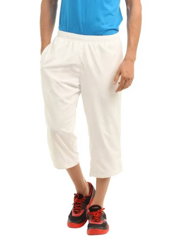 Puma Men White 3/4 Length Pants