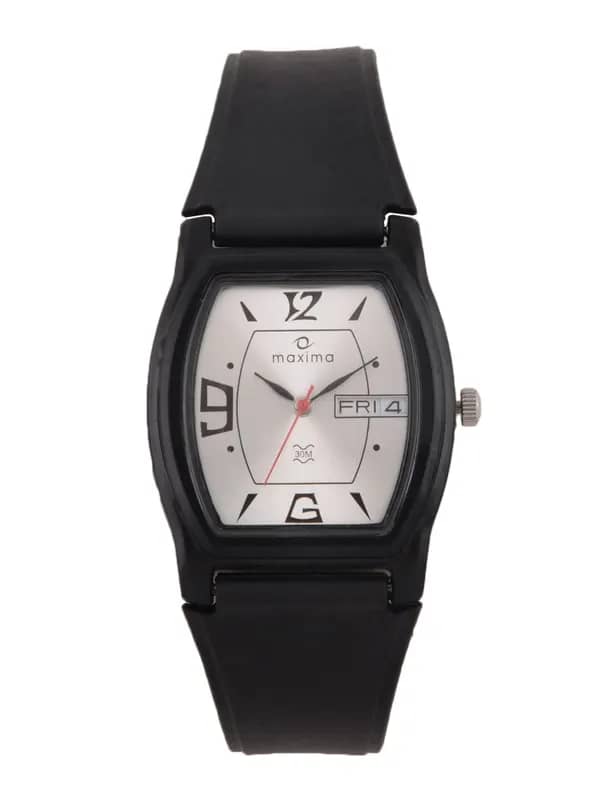 Maxima Men Silver Dial Watch