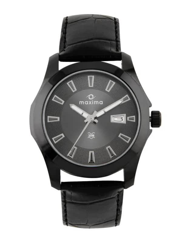 Maxima Men Black Attivo Watch