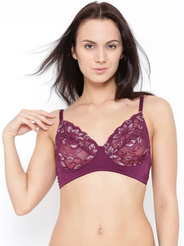 Bwitch Purple Full-Coverage Lace Bra RTV-BW334
