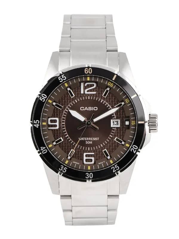 CASIO ENTICER Men Brown Dial Analogue Watch A510