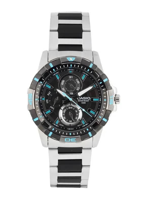 CASIO ENTICER Men Black Dial Chronograph Watch A573