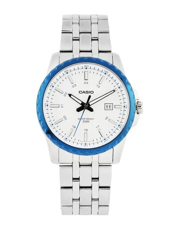 CASIO ENTICER Men White Dial Analogue Watch A583