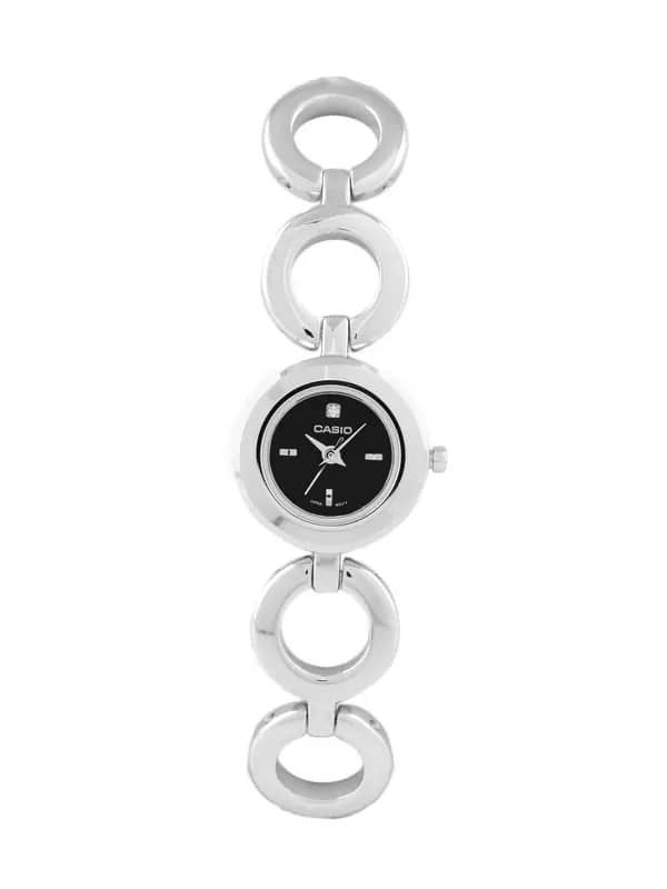 CASIO ENTICER Women Black Dial Analogue Watch A645