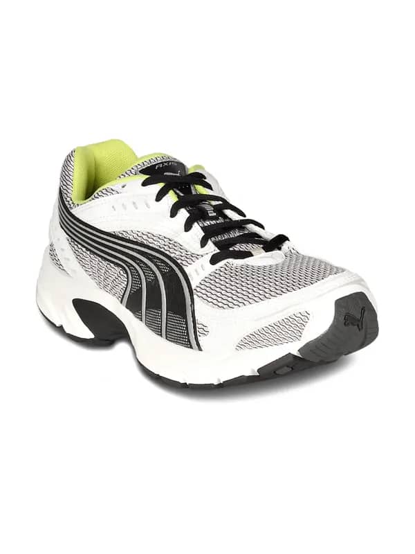 Puma Men's Axis White Black Lime Shoe