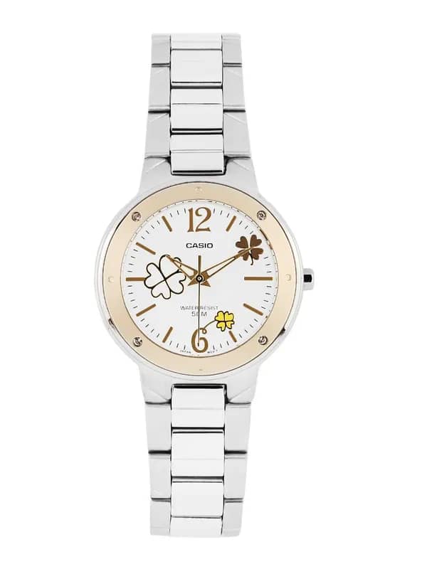 CASIO ENTICER Women White Dial Watch A674