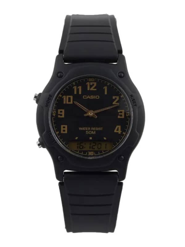 CASIO YOUTH Men Black Dial Analgue & Digital Watch AD92
