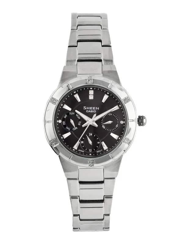CASIO SHEEN Women Black Dial Watch SX041