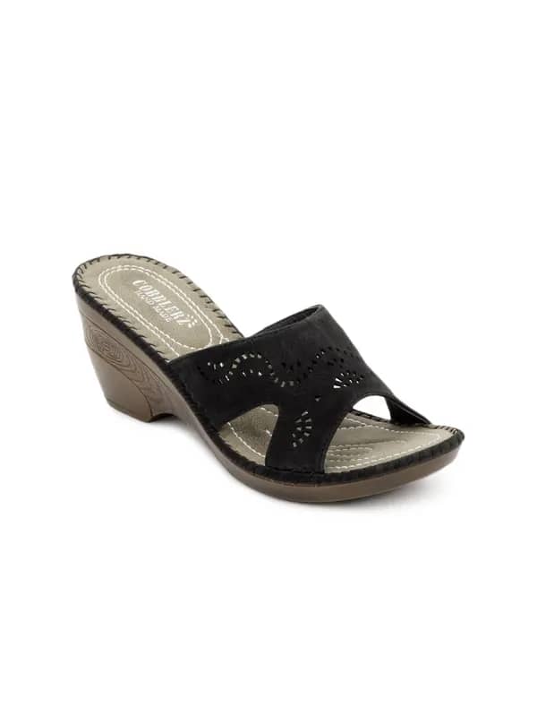 Cobblerz Women Black Sandals