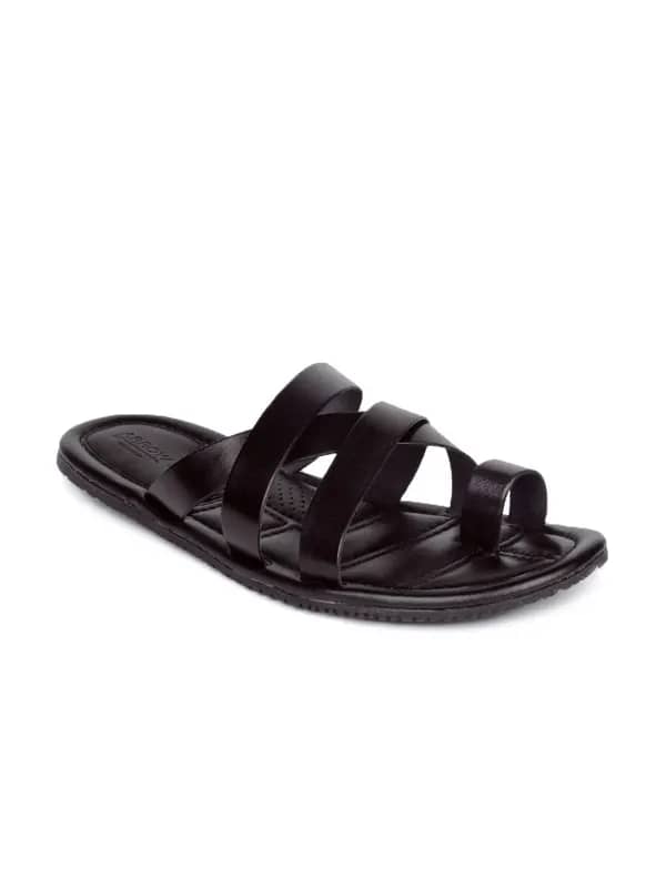 Arrow Men Black Sandals