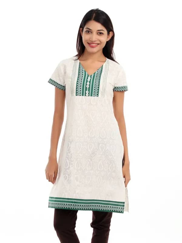 Vishudh Women White Kurta