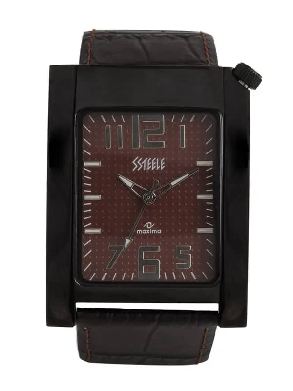 Maxima Men Brown Dial Watch