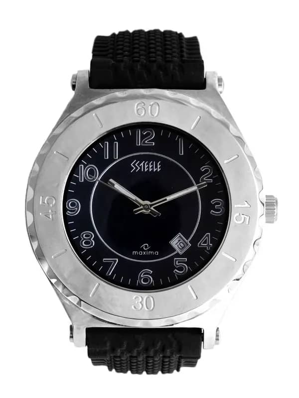 Maxima Men Dark Grey Dial Watch