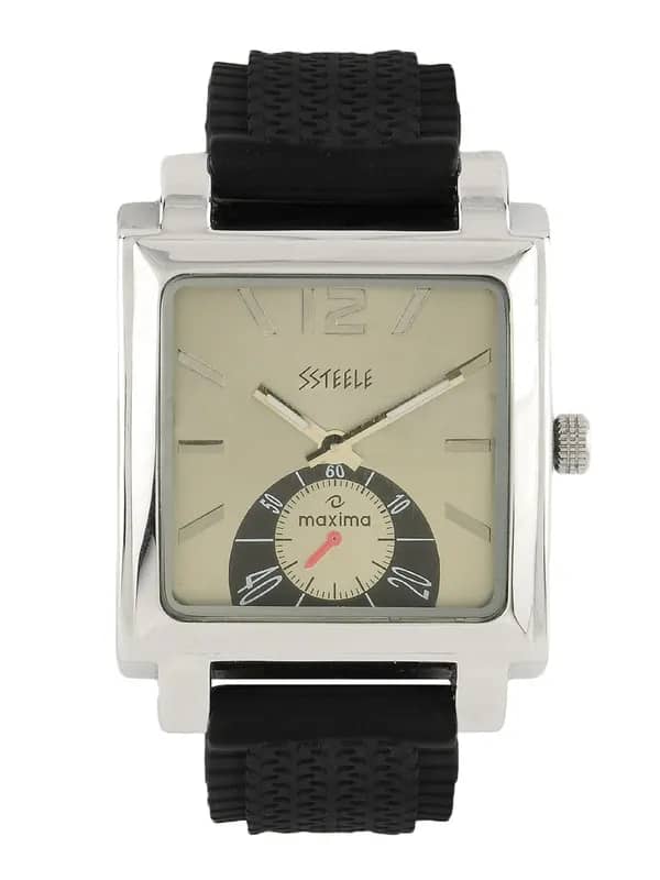 Maxima Men Silver Dial Watch