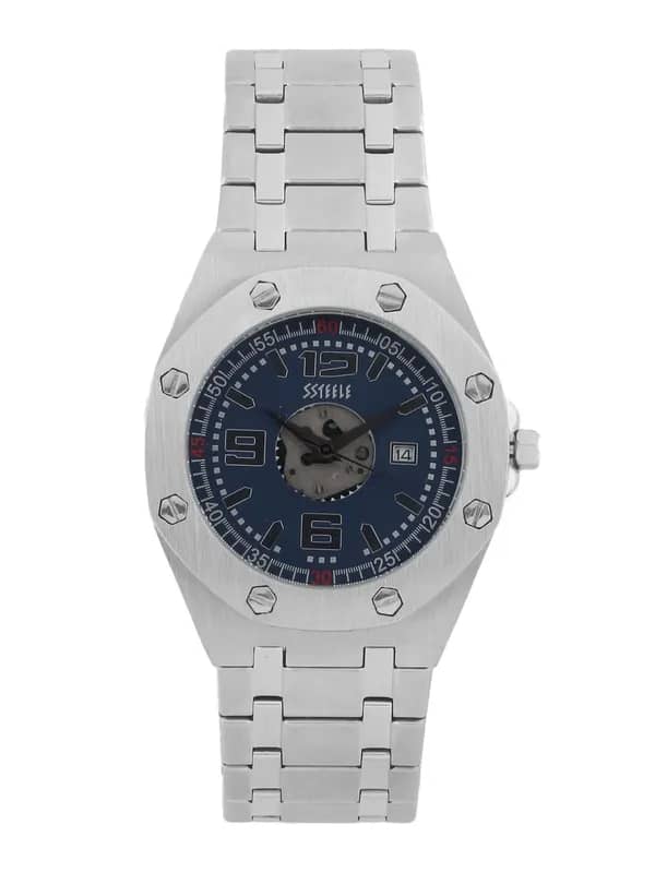 Maxima Ssteele Men Blue Dial Watch