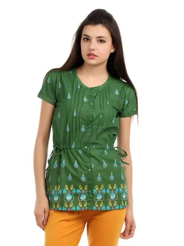 Mumbai Slang Women Green Top