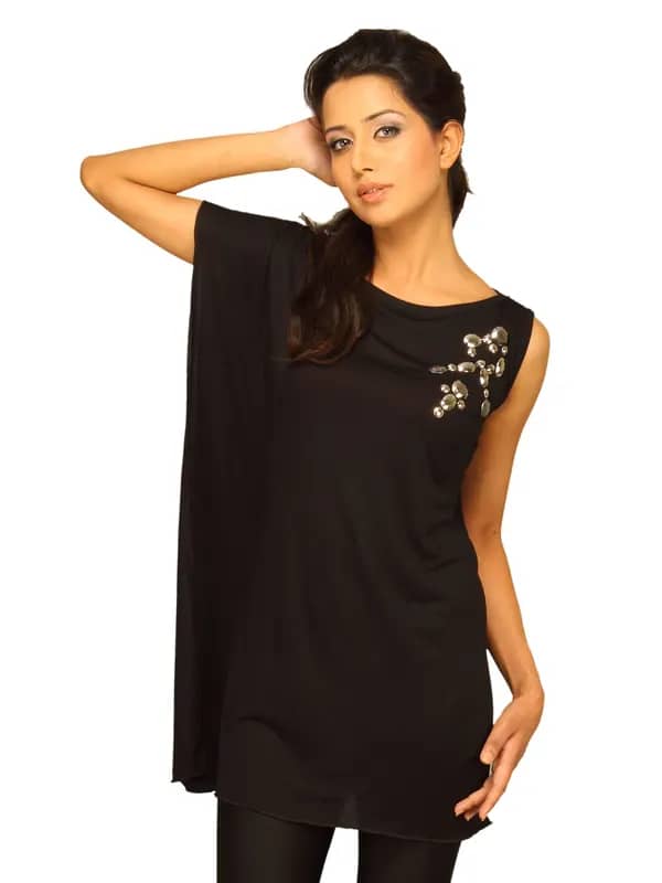 Jealous 21 Women Knit Black Top