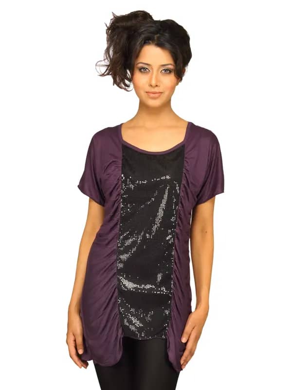 Jealous 21 Women Knit Purple Top