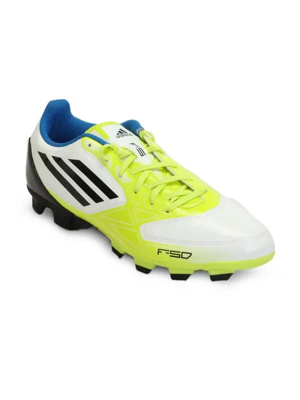 ADIDAS Men Yellow & White F5 TRX FG Sports Shoes