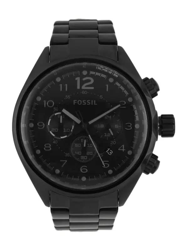 Fossil Men Quartz Black Dial Chronograph Watch CH2803