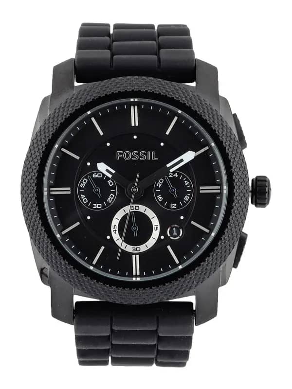 Fossil Men Black Dial Chronograph Watch FS4487