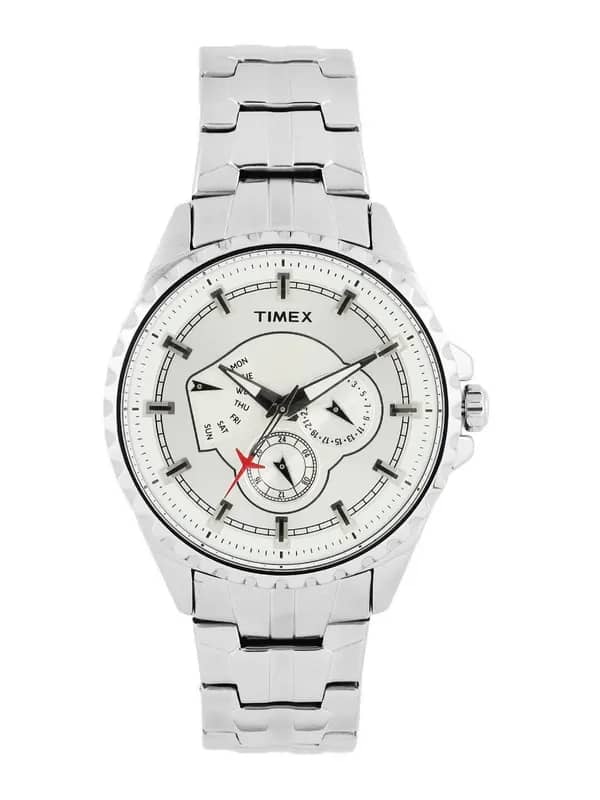 Timex Men Silver Dial Chronograph Watch
