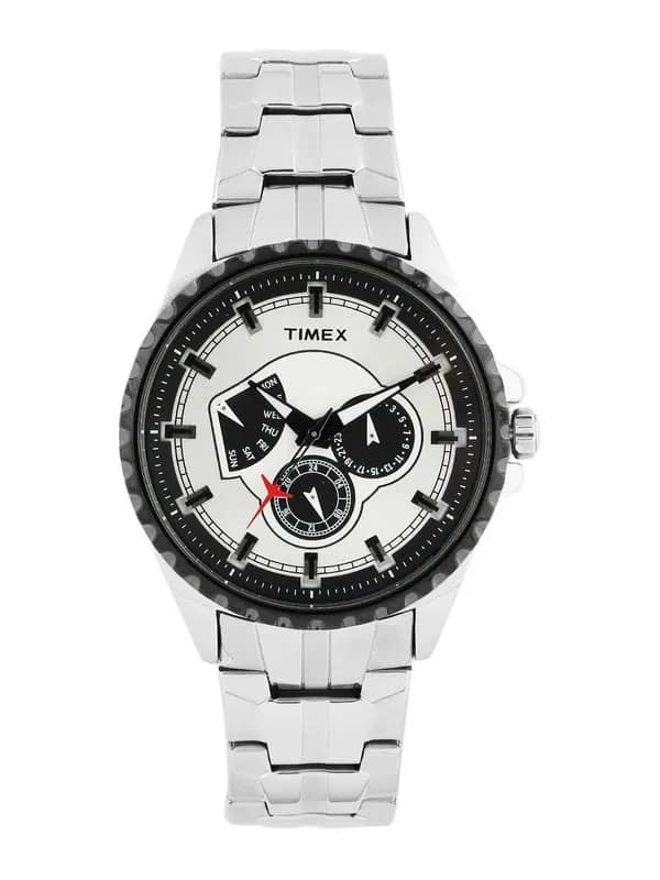 Timex Men Sliver Dial Chronograph Watch