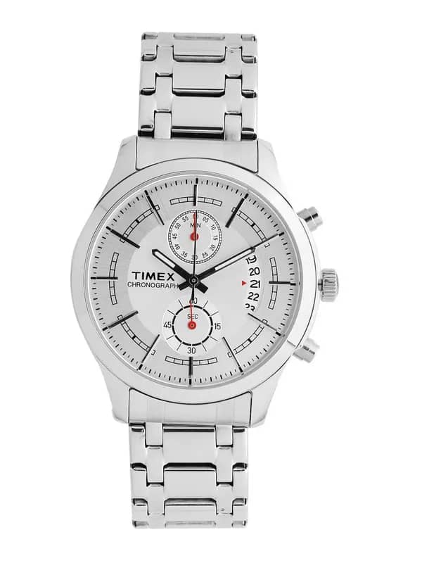 Timex Men Sliver Dial Chronograph Watch