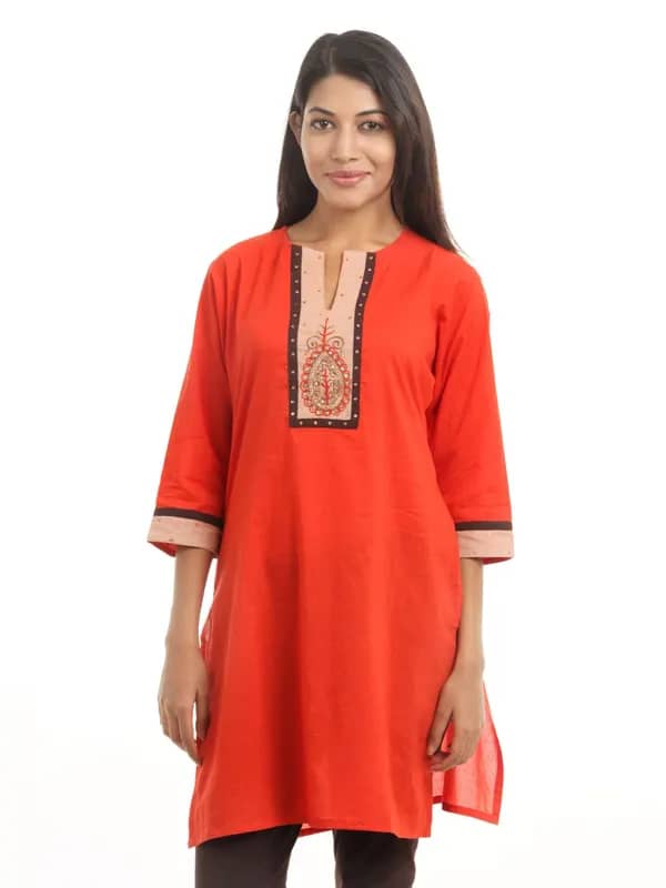 Shree Women Orange Kurta