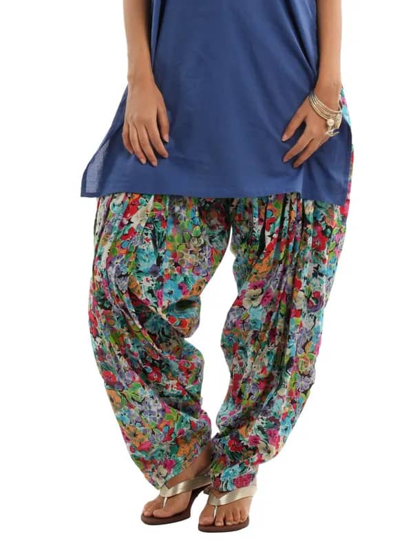 Shree Women Multi Colored Patiala