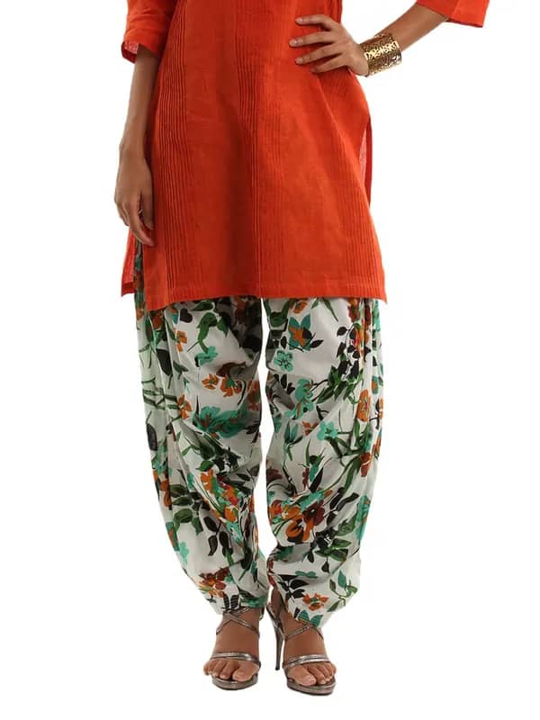 Shree Women Mustard & Green Patiala