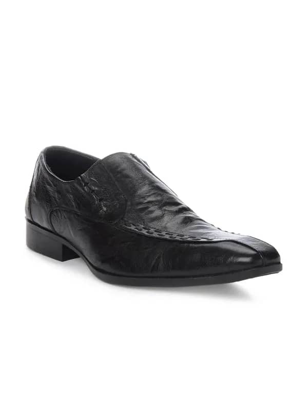 Franco Leone Men Black Formal Shoes