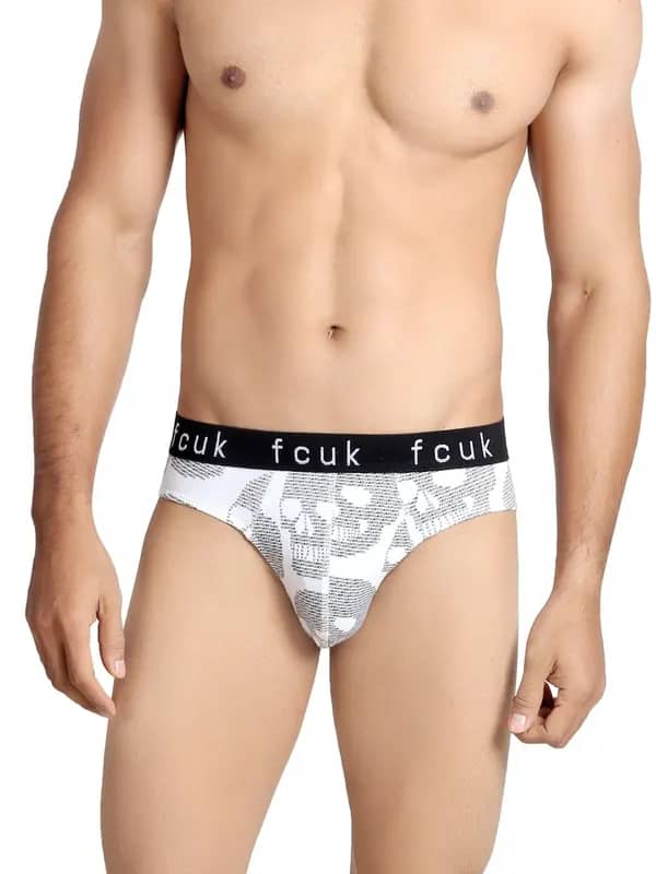 FCUK Underwear Men White & Black Brief