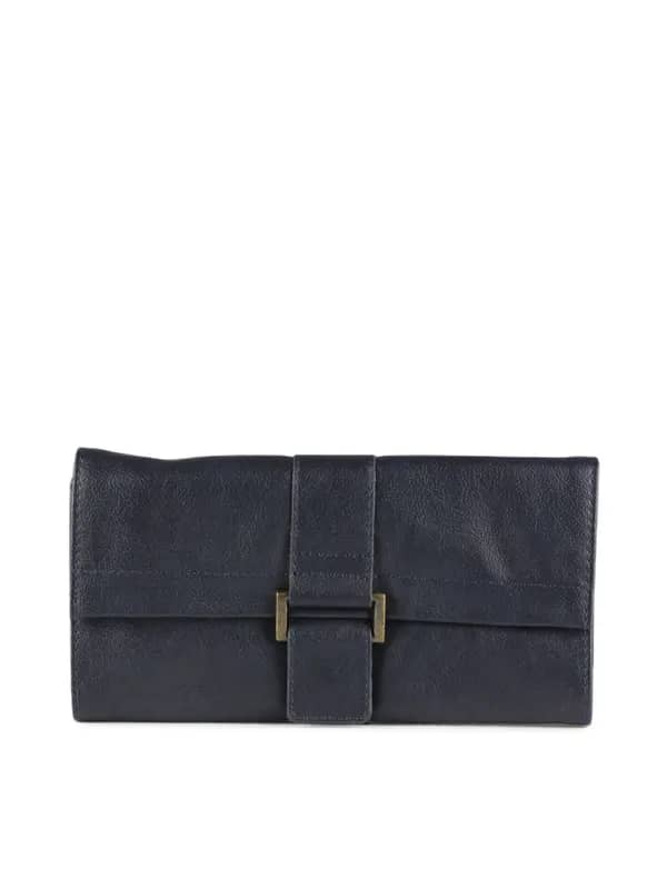 Baggit Women Navy Blue Square Dum Wallet