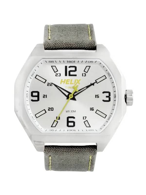 Helix Men Sliver Dial Watch