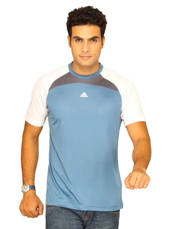 ADIDAS Men's Coffer Teal Blue T-shirt