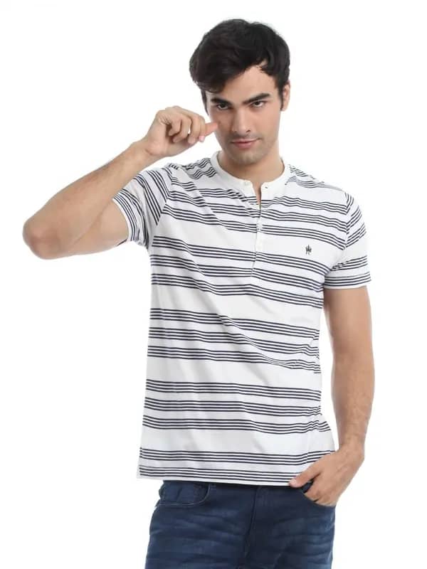 French Connection Men Off White T-shirt