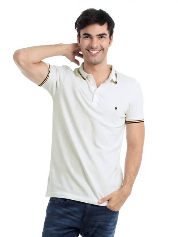 French Connection Men White T-shirt