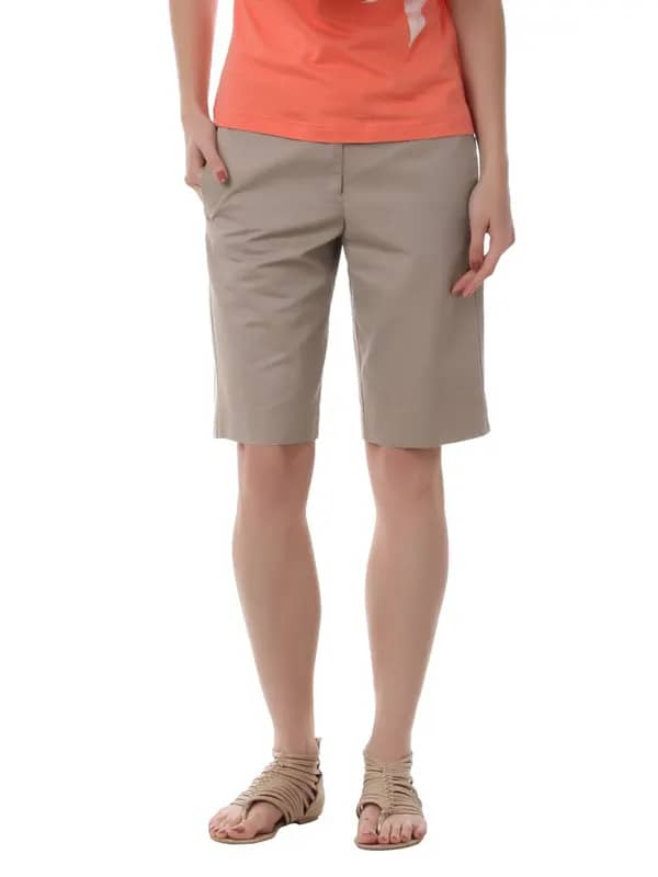 French Connection Women Light Brown Shorts