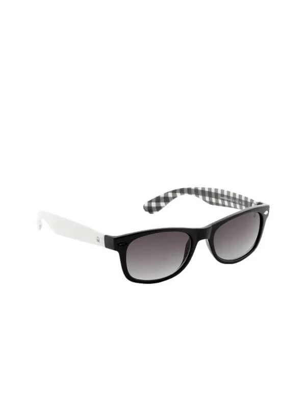 United Colors of Benetton Men White Frame Sunglasses