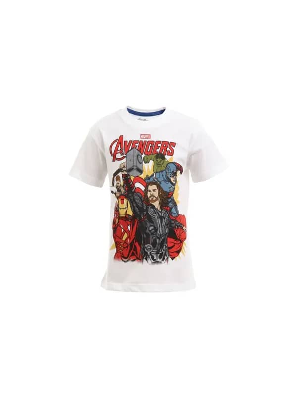 Avengers Boys White T-shirt